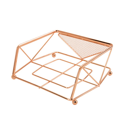 4 of 5:Kitchen Details Geode Napkin Holder in Copper 