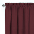 2 of 4:Juego de cenefas y niveles para cortinas de cocina de 3 piezas Darcy, Marsala-Tan, 58x14 y 58x36 