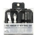1 of 1:KOL 5-Piece Manicure Set With Travel Case 