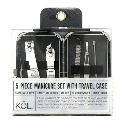 1 of 1:KOL 5-Piece Manicure Set With Travel Case 