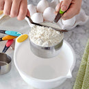 3 of 5:Wilton Rosanna Pansino 4-Piece Metal Measuring Cup Set, Multi 