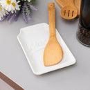 4 of 5:Home Basics Retro Farmhouse Style Ceramic Mason Jar Cooking Ladle Holder Spoon Rest, Turquoise 