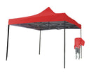 1 of 1:Just Relax Toldo plegable para cenador, rojo, 10 x 10 pies 