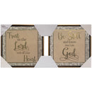 1 of 1:Premius 2-Piece Trust In The Lord Framed Wall Decor, 11x11 Inches Each 
