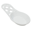 1 of 4:Repose-cuillère en fonte tissée Home Basics, blanc, 19 x 8,9 x 3,3 cm 