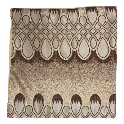 1 of 2:Emblem Decorative Cushion Cover, Beige, 18x18 Inches 