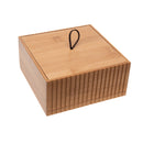 1 of 1:Bath Bliss Large Square Bamboo Storage Jar 