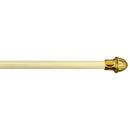1 of 1:The Classic Touch Adjustable 7/16 Cafe Rod with Brackets, Beige, 28-48 Inches 