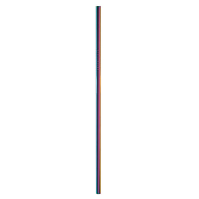 2 of 4:Gforce Eco-Friendly Reusable Stainless Steel Rainbow 10 Pack Straw Set, with 2 Cleaning Brushes 