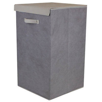 1 of 3:Home Basics Kensington Non-Woven Laundry Hamper, Beige, 14.25x24.75 Inches 