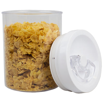 6 of 12:Home Basics Twist N’ Lock Round Food Storage Canister, Clear, 1.5 Liters 