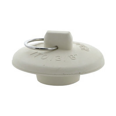 1 of 2:Aqua Plumb Lavatory And Sink Stopper, White, 1 to 1.375 Inches 