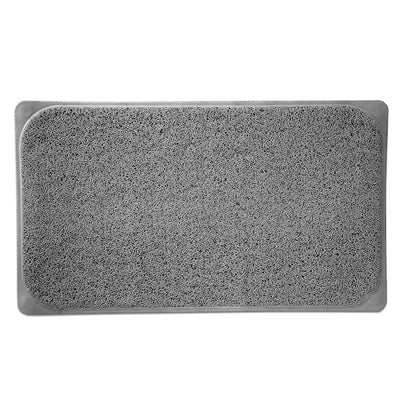 1 of 1:Tapis de bain tissé en luffa populaire, gris, 43 x 75 cm 
