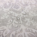 3 of 5:Dorsett Damasco Impreso Cortina de Ducha, Gris, 70x72 Pulgadas 