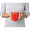 5 of 6:Sistema Microwave Collection Soup Mug 22.1 Ounces, Red 