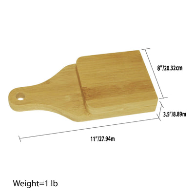 4 of 4:Presse à plantain Tostonera en bambou Home Basics - Taille standard 