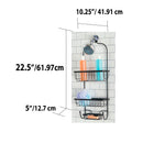 3 of 3:Home Basics Heavyweight Shower Caddy, Bronze, 10.25x5x22.5 Inches 