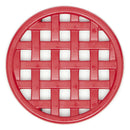 3 of 4:Home Basics Cast Iron Basket Weave Design Trivet, Red, 8x8x.5 Inches 