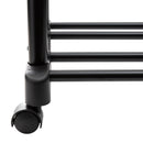 4 of 4:Neu Home Double Adjustable Garment Rack, Black, 67x33x21 Inches 