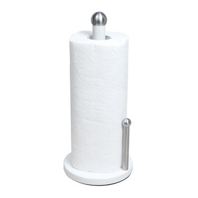 2 of 3:Kitchen Details Paper Towel Holder in White 