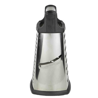2 of 5:Home Basics 4-Sided Stainless Steel Cheese Grater, Black 