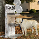 2 of 4:Bama Pet Mountable Food Stand with Storage Compartment, Taupe, Average Dog Size 