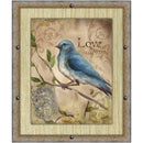 1 of 1:PREMIUS Love Always Framed Wall Art With Buttons, 11x13 Inches 