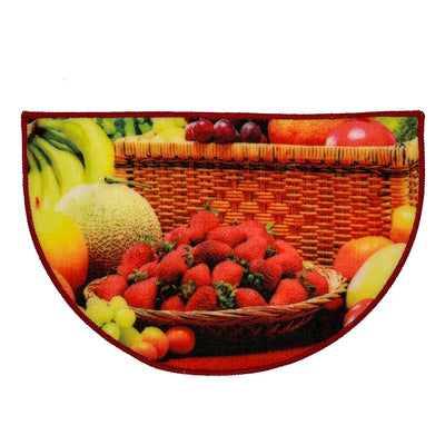 1 of 1:Strawberries Non-Slip Kitchen Mat Slice, 18x28 Inches 