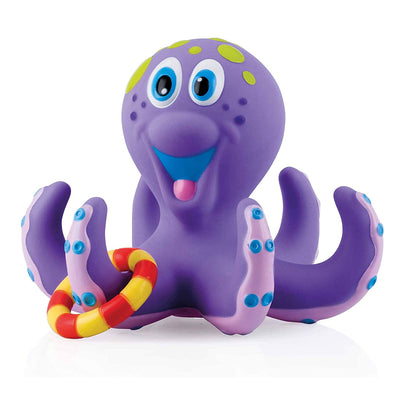 1 of 3:Nuby Octopus Hoopla Bath Toy, Purple 