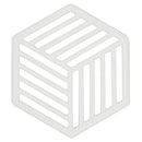 3 of 5:Home Basics Cast Iron Lines Design Trivet, White, 8x8x.5 Inches 