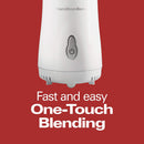 2 of 6:Hamilton Beach Personal Creations Blender With Travel Cup and Lid, White, 14 Ounces 