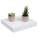 1 of 5:Home Basics Decorative Square Wood Floating Shelf, White, 9x9x1.5 Inches 