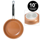 1 of 5:Kitchen Details Non-Stick Copper Glider Frying Pan, 10 Inches 