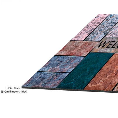 8 of 8:Achim Welcome Home Heavy Duty Outdoor Mat, Multicolor, 18x30 Inches 