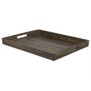 2 of 4:Home Basics Rustic Wood Like Serving Tray, Ash, 13x18 Inches 
