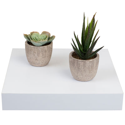 4 of 5:Home Basics Decorative Square Wood Floating Shelf, White, 9x9x1.5 Inches 
