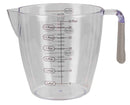 7 of 12:Ensemble de 3 tasses à mesurer en plastique Home Basics avec poignée en caoutchouc, transparent 