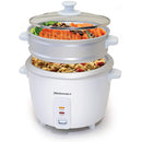 8 of 9:Maxi-Matic Elite Gourmet Rice Cooker With Steam Tray, White, 16 Cup 