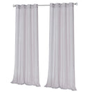 3 of 6:Perry Textured Slub Sheer Grommet Window Panel, Silver, 54x84 Inches 