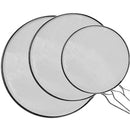 2 of 5:Home Basics 3 Piece Finely Netted Mesh Splatter Screen Set, White 