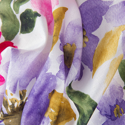 3 of 4:Trinity Primrose Printed Shower Curtain, Pink-Purple, 70x72 Inches 
