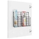 3 of 10:Home Basics Steel Kitchen Wrap Organizer, Black Onyx, 13.5x3.5x11.5 Inches 