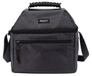 2 of 8:PackIt Freezable Canvas Utility Cooler Bag con asa, capacidad para 18 latas, gris carbón 