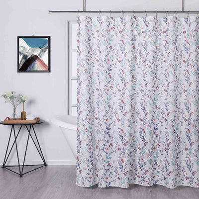 1 of 1:Kaia Floral Printed Shower Curtain, Multi, 70x72 Inches 