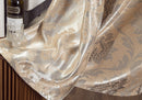 3 of 3:Marabella Jacquard 8 Grommet Room-Darkening Panel, Beige, 54x84 Inches 