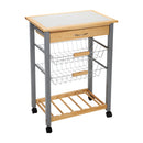 1 of 4:Neu Home Carro de Cocina con Ruedas y Botellero 