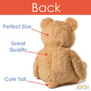 3 of 9:JOON Enorme oso de peluche con cinta, bronceado 