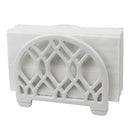 1 of 8:Porte-serviettes en fonte Home Basics, collection Iris, blanc 
