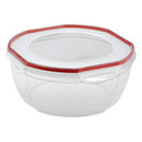 1 of 3:Bol Sterilite Ultra Seal avec loquets, rouge fusée-transparent, 8,1 pintes 