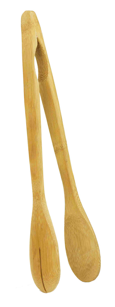 1 of 3:Home Basics Bamboo Salad Tongs, Natural, 12 Inches 